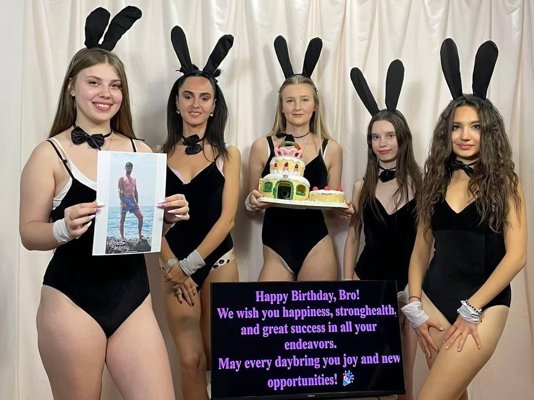 Custom video message with photo and song