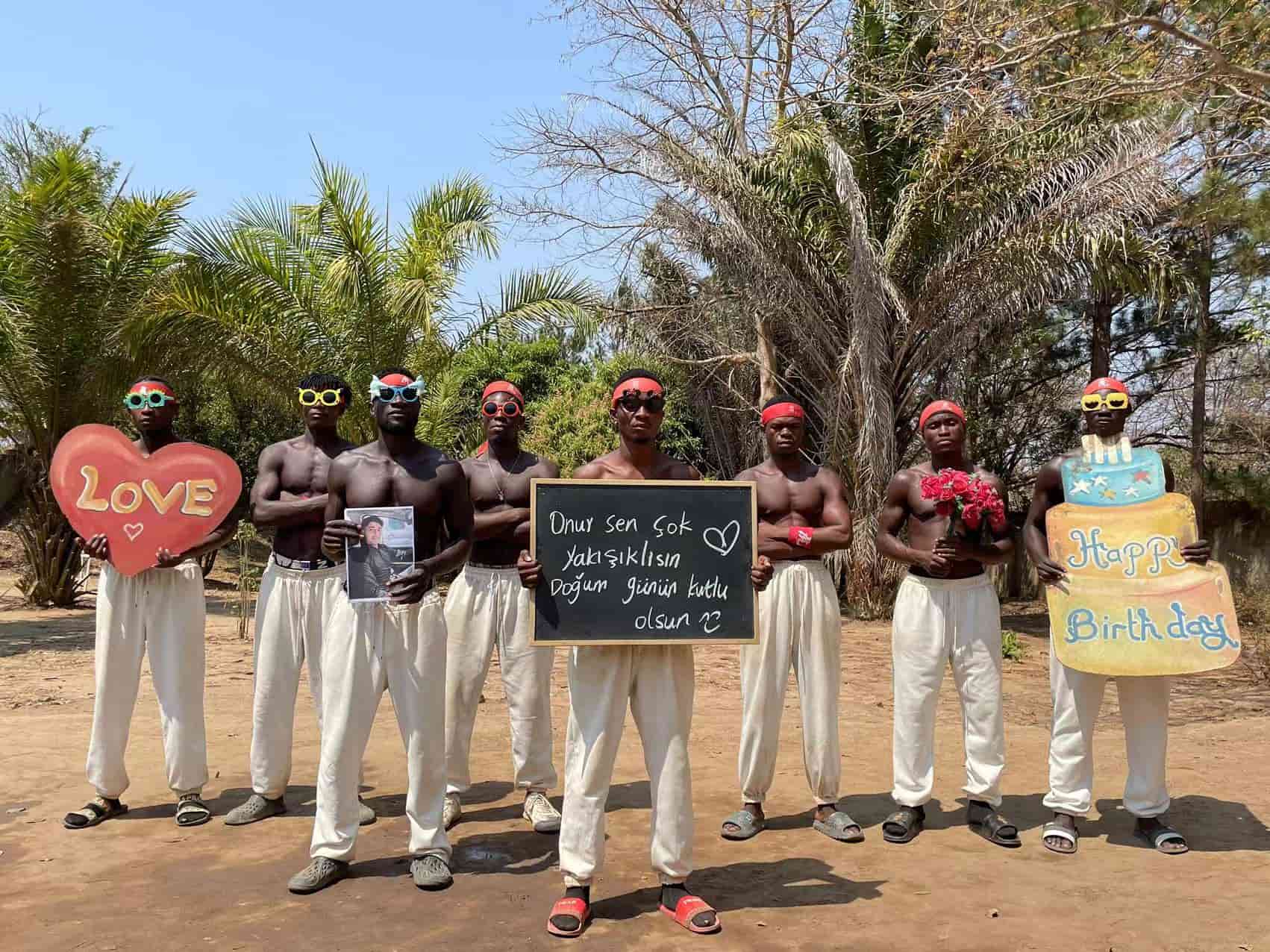 video greetings from Africa happy birthday for a friend&