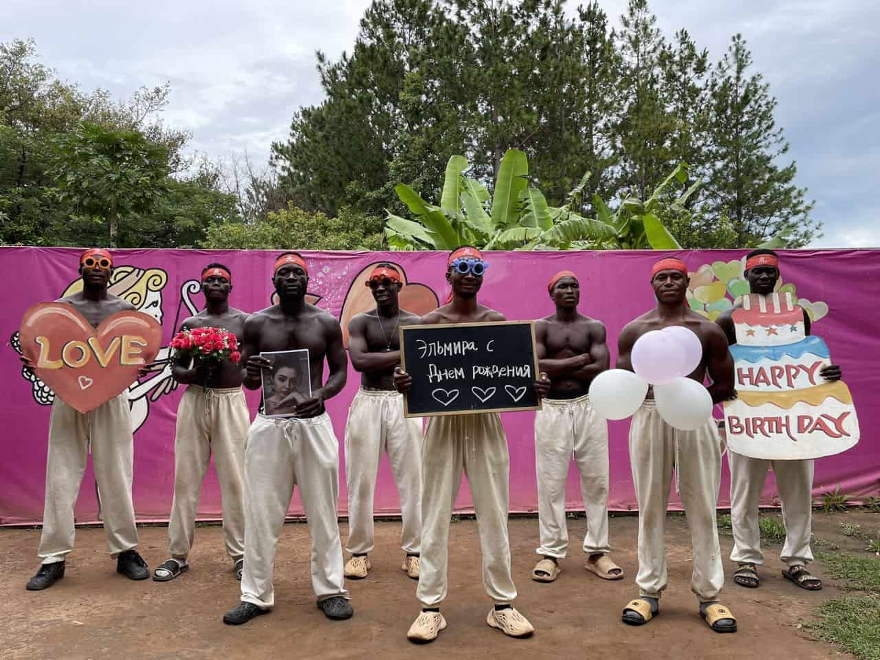 video greetings from Africa on Valentine&
