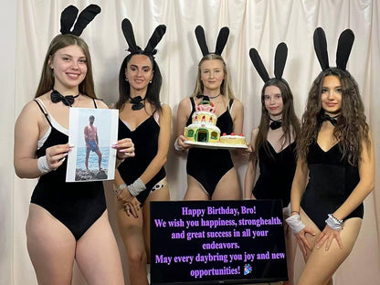 Custom video message with photo and song