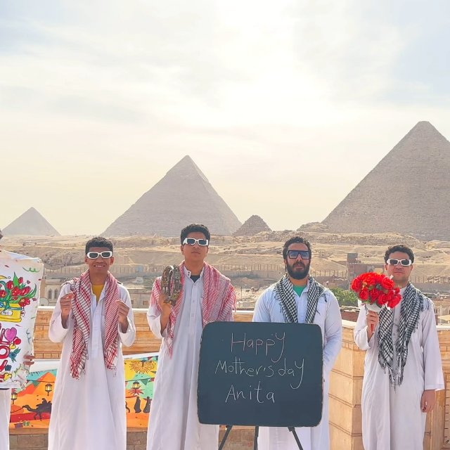 Egyptian Pyramid Team at the Pyramids of Giza
