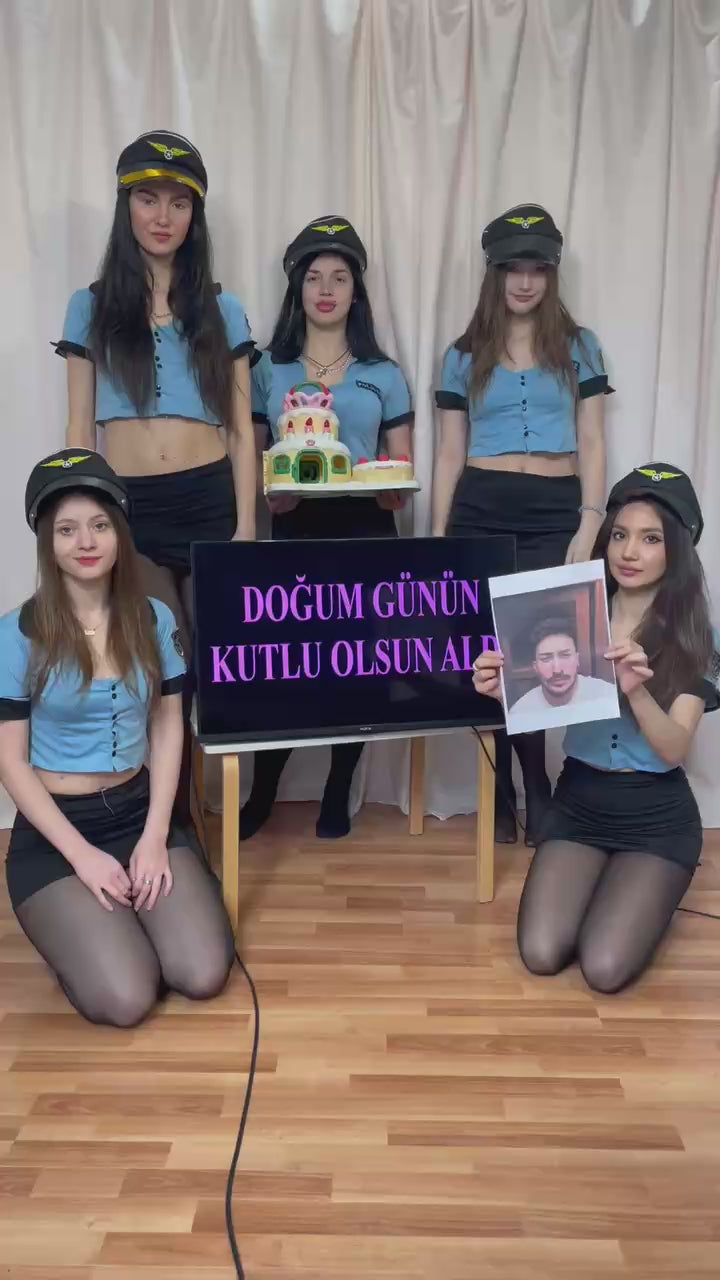 Personalized police dance congratulations