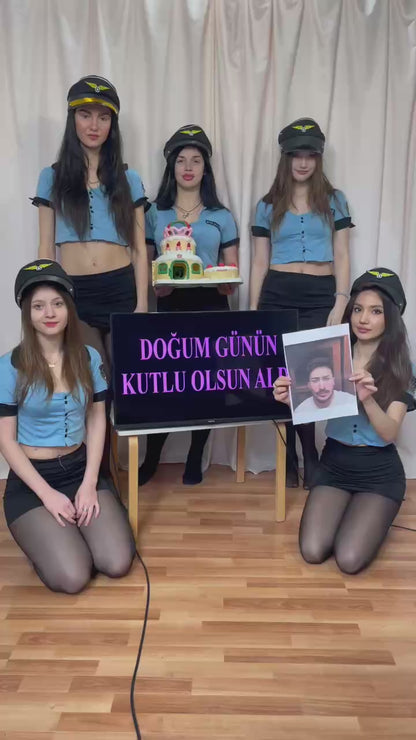 Personalized police dance congratulations