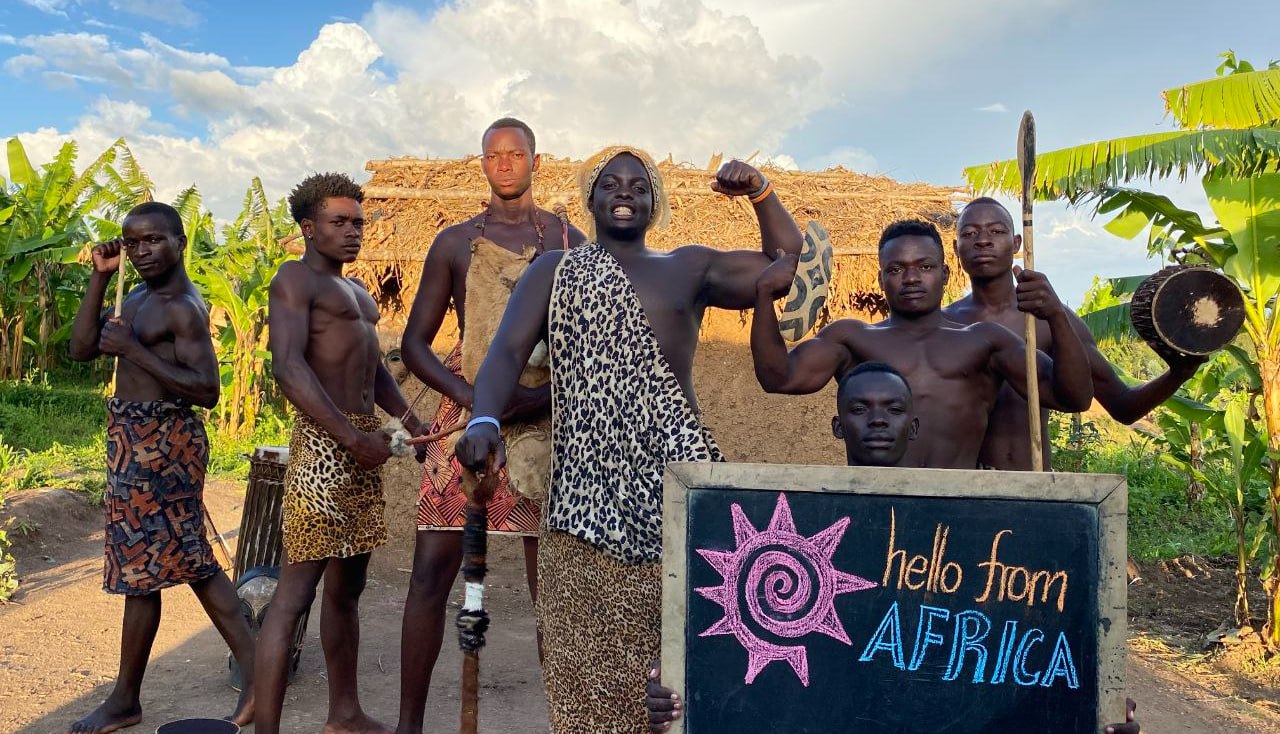 Hello from Africa - personalized video greeting dancers